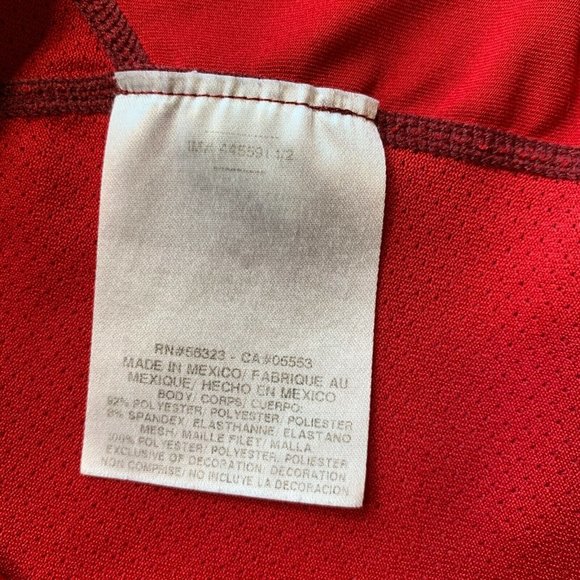 Nike Pro Combat Dri-Fit Mens Small Fitted Compression Top‎ Short Sleeve Red Run - Picture 8 of 12